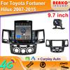 9.7" Vertical Style Tesla Screen Android 12 Car Radio For Toyota Fortuner Hilux 2007-2015 Navigation GPS Multimedia Player 2din