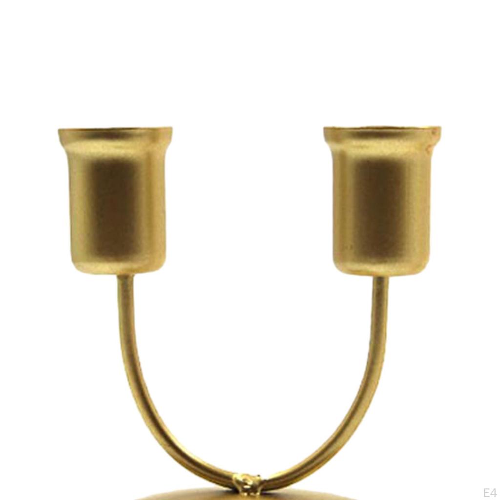 Подсвечник для столбовых свечей Декоративные подставки 2-х точечный железный орнаментный подсвечник