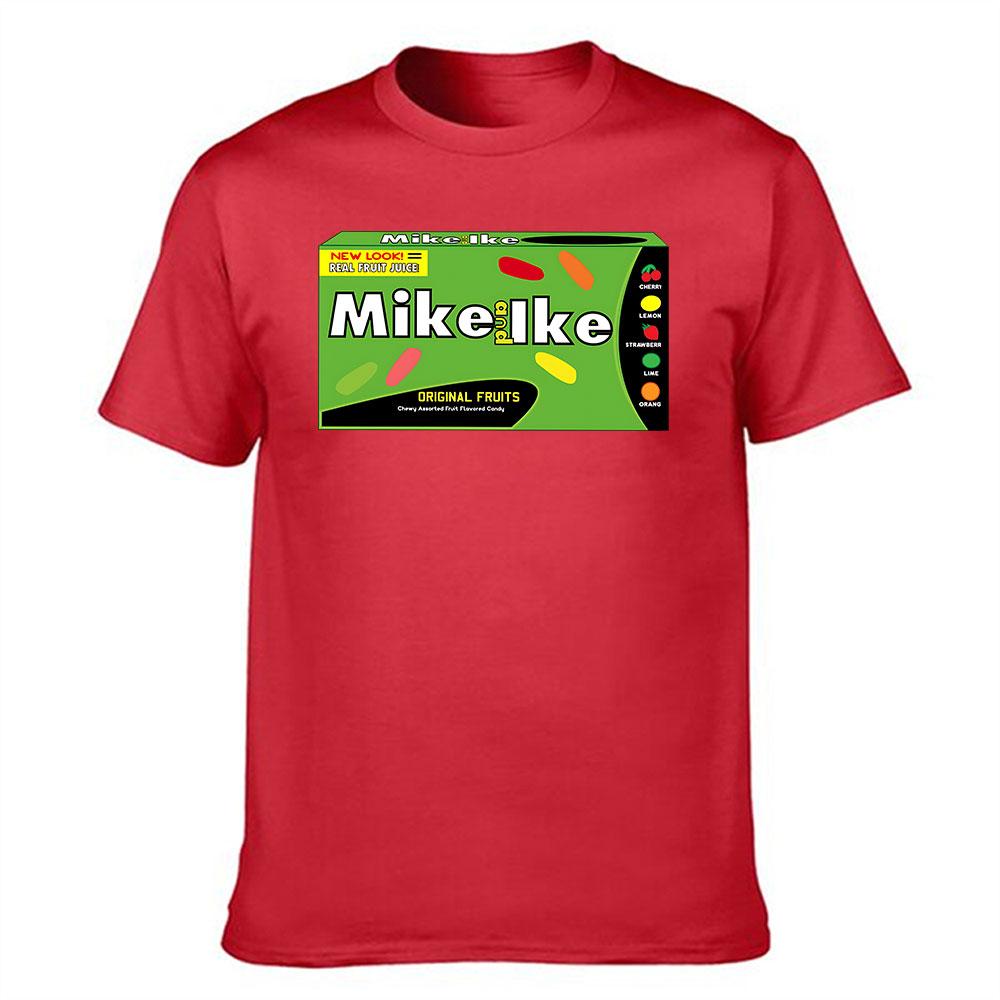 Unisexs Cotton Short Sleeve Tshirt Mike And Ike Original Fruits Chewy Candy Graphic Print Tee Casual Summer Top For Candy Lover