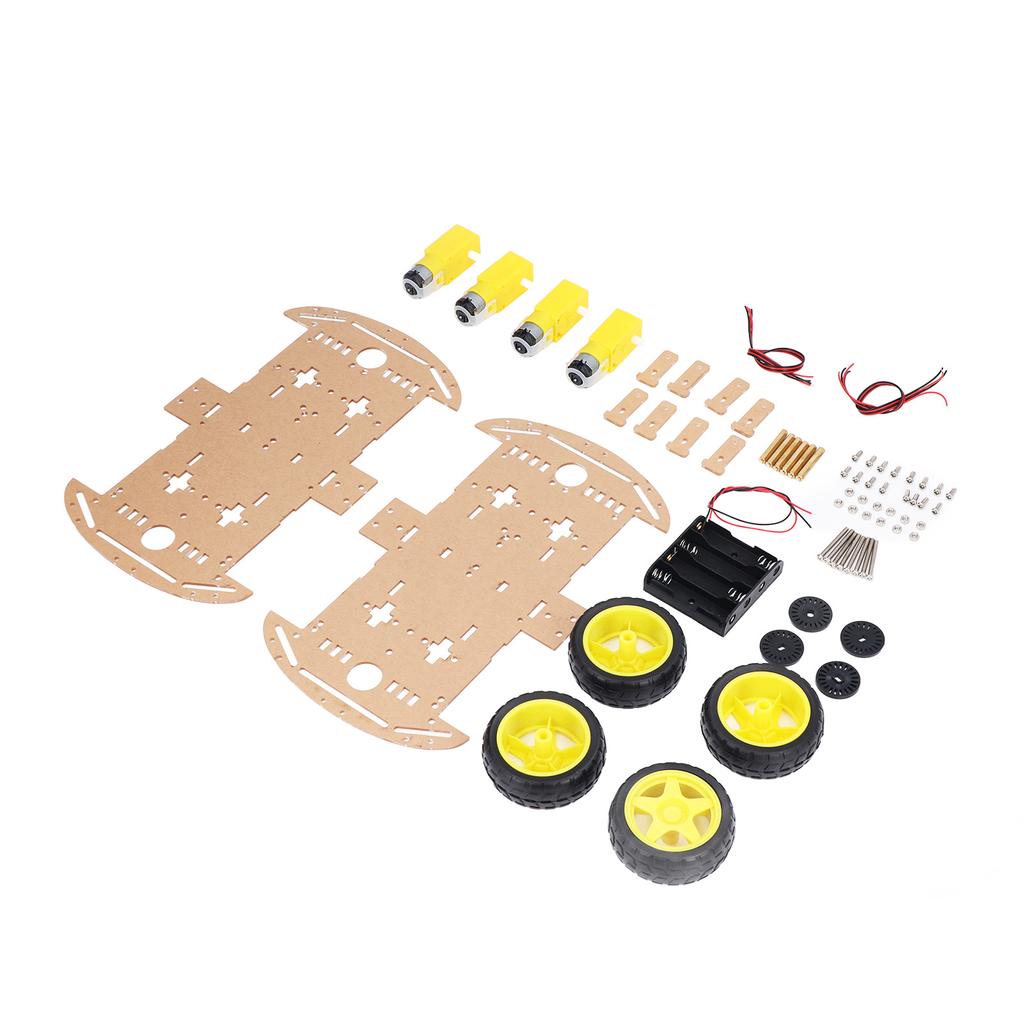 Smart Car Chassis Driving Wheel Motor Screw Nut Accessory Set Kit for DIY Replacement
