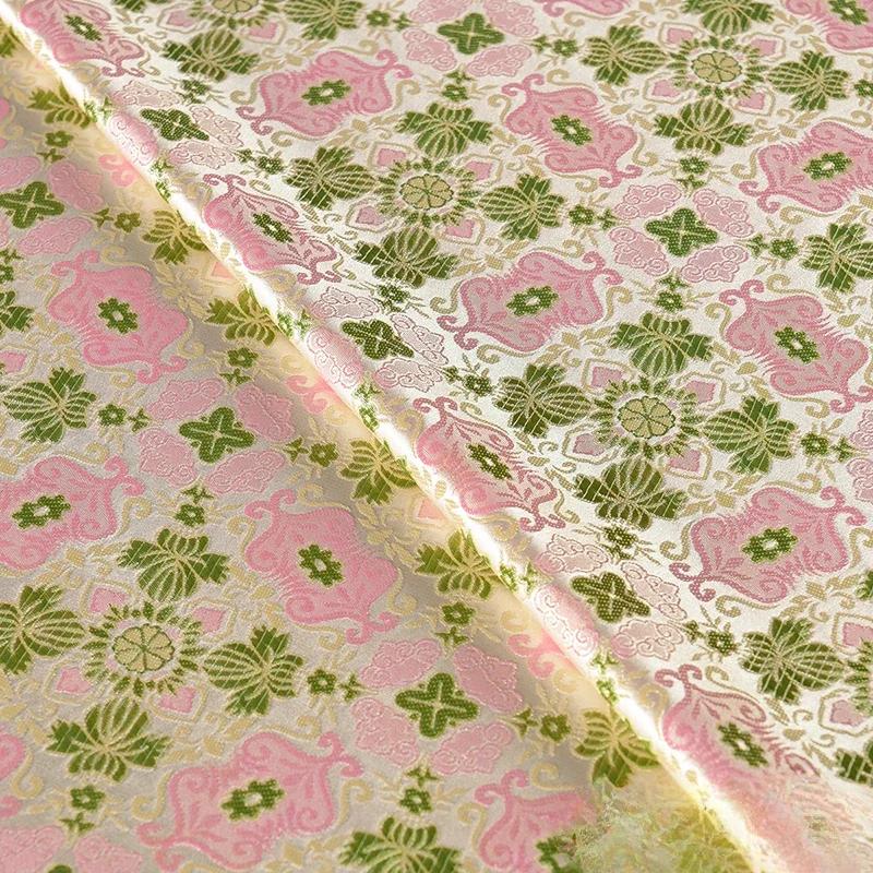 100 см жаккардовый гобелен атласная ткань шелк Helu Tongchun гладкая текстура подвеска парча династии Сун чонсам ханьфу