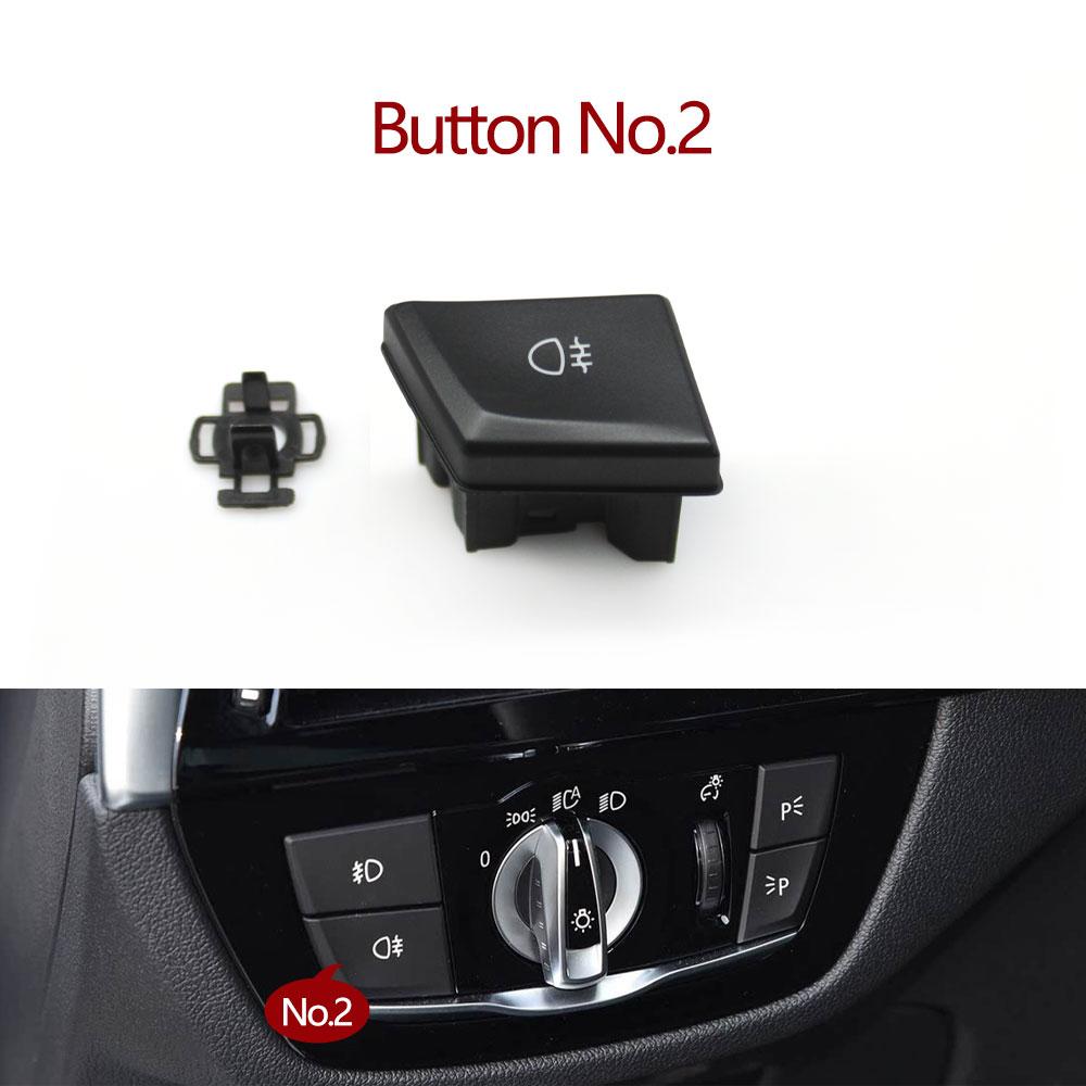 Car Headlight Switch Rotary Knob Head Lamp Switch Foglight Button Cover Replace For BMW G30 G31 G38 F90 G32 G01 G08 F97 G02 F98