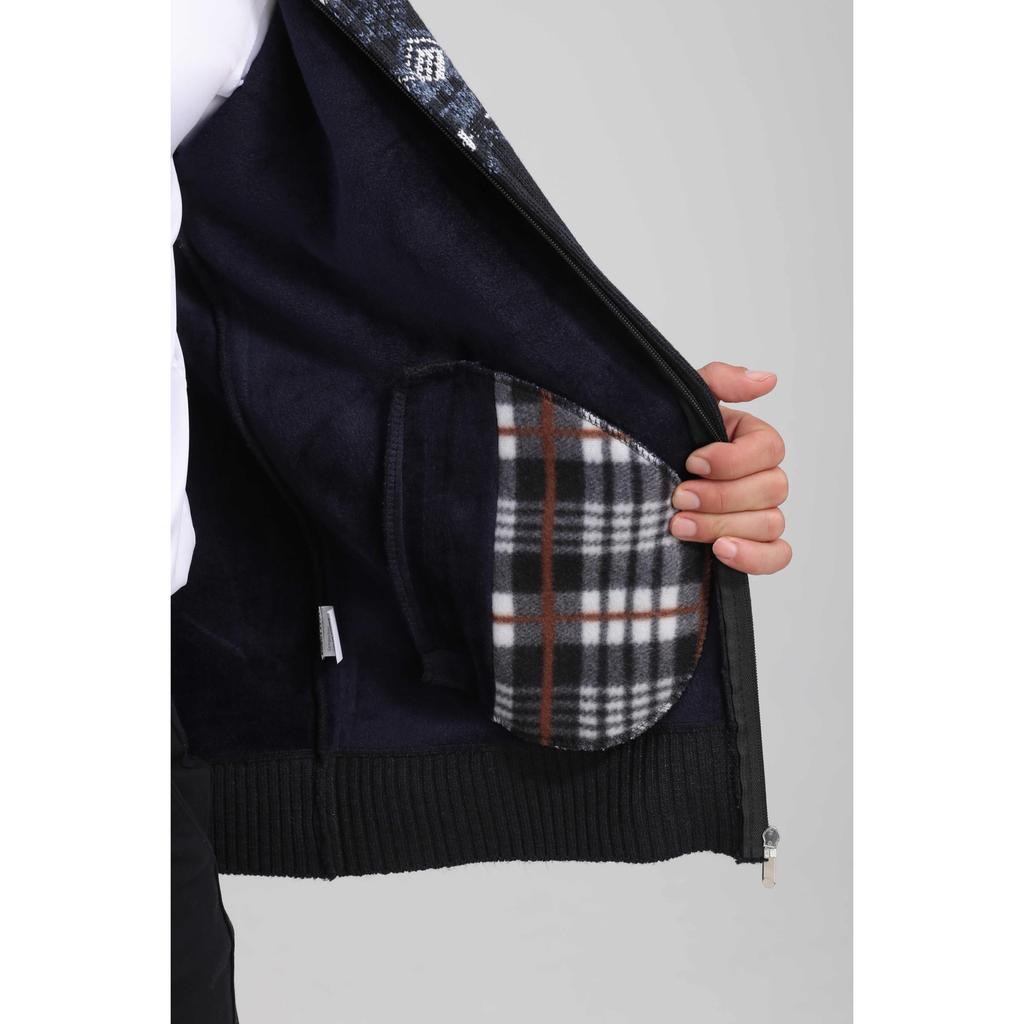 Cozy Up Свитера для мужчин, мужской кардиган на молнии, повседневный вязаный свитер с воротником-стойкой и карманами, куртки для мужчин