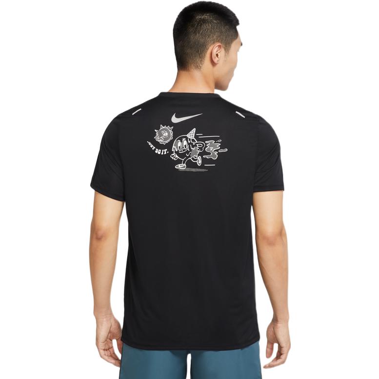 Nike Мужская футболка для бега Черная DX6146-010