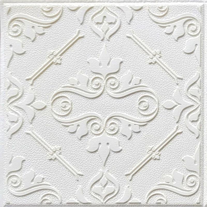 10 Pcs Self Adhesive 3D Panel Moisture Resistant Wall Stickers for Bedroom Living Room Bathroom Kitchen Wall Decor