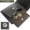 Outdoor Products Bifold Wallet, Synthetic Leather, Card Slots, Bill Slots, Coin Purse, Stitching, Metal Plate, 22469124, Navy
