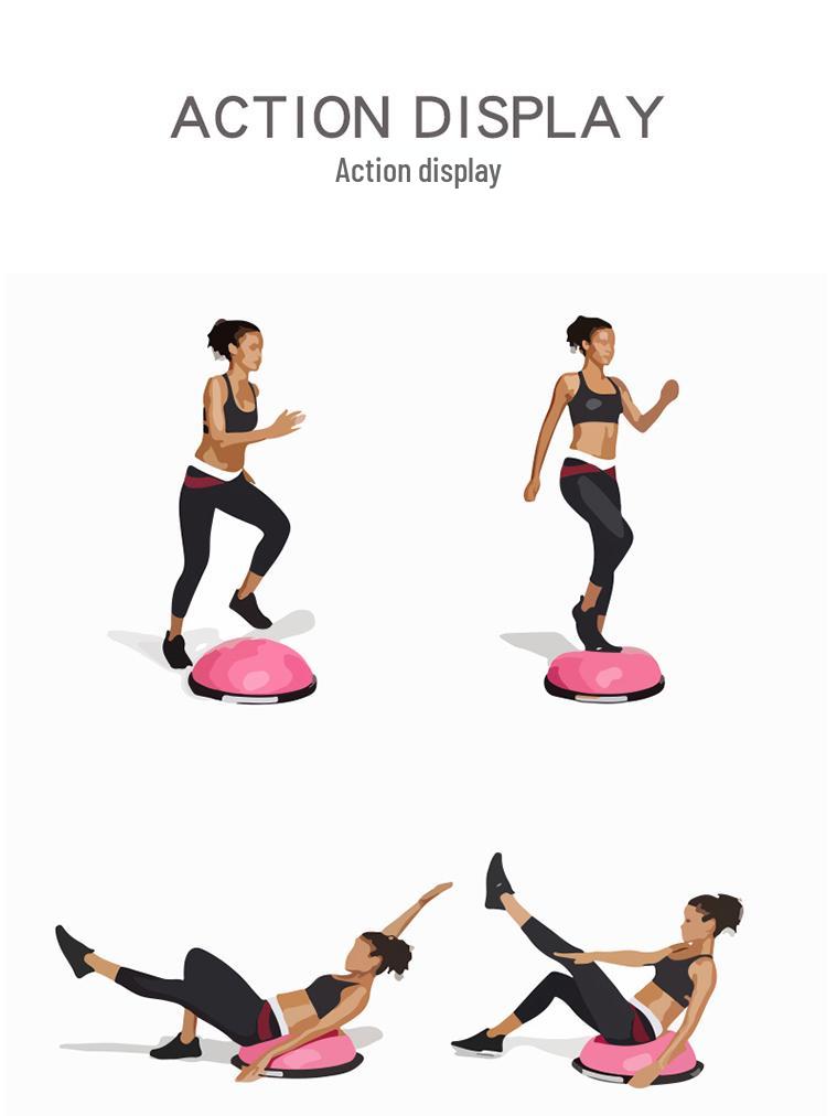 Laimijia Thickened Half-Balance Ball for Yoga, Pilates, and Fitness
