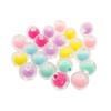 Transparent and Colored Round Beads 1 Cm 40 G