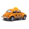 Miniature Simulation Back Car Model Diecast Alloy Pull Taxi Toy with Opening Door 0.0638888888888889 Scale Retro Car