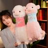 Cute Pink Alpaca Doll Plush Toy Little Sheep Doll Girl Sleeping Throw Pillow Children Soothing Rag Doll