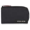 Ключница Кошелек для монет Чехол для монет Молния 5 рядов TRENTO Черный [Полиция] Мужская L-образная PA-70600