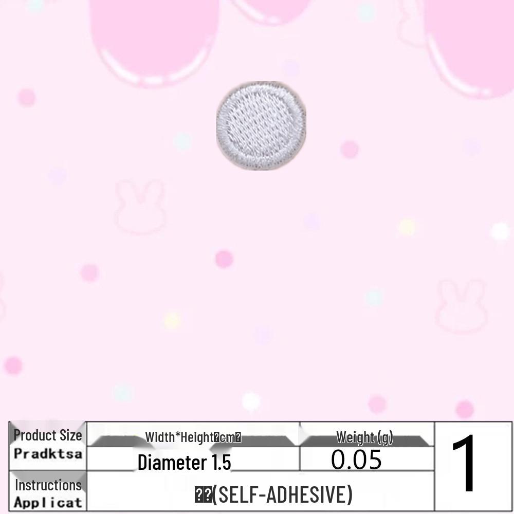 Polka Dot Fabric Patch: Creative DIY and Clothing Decoration Accessory