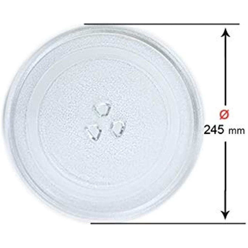 Тарелка для микроволновой печи диаметром 245 мм универсальная