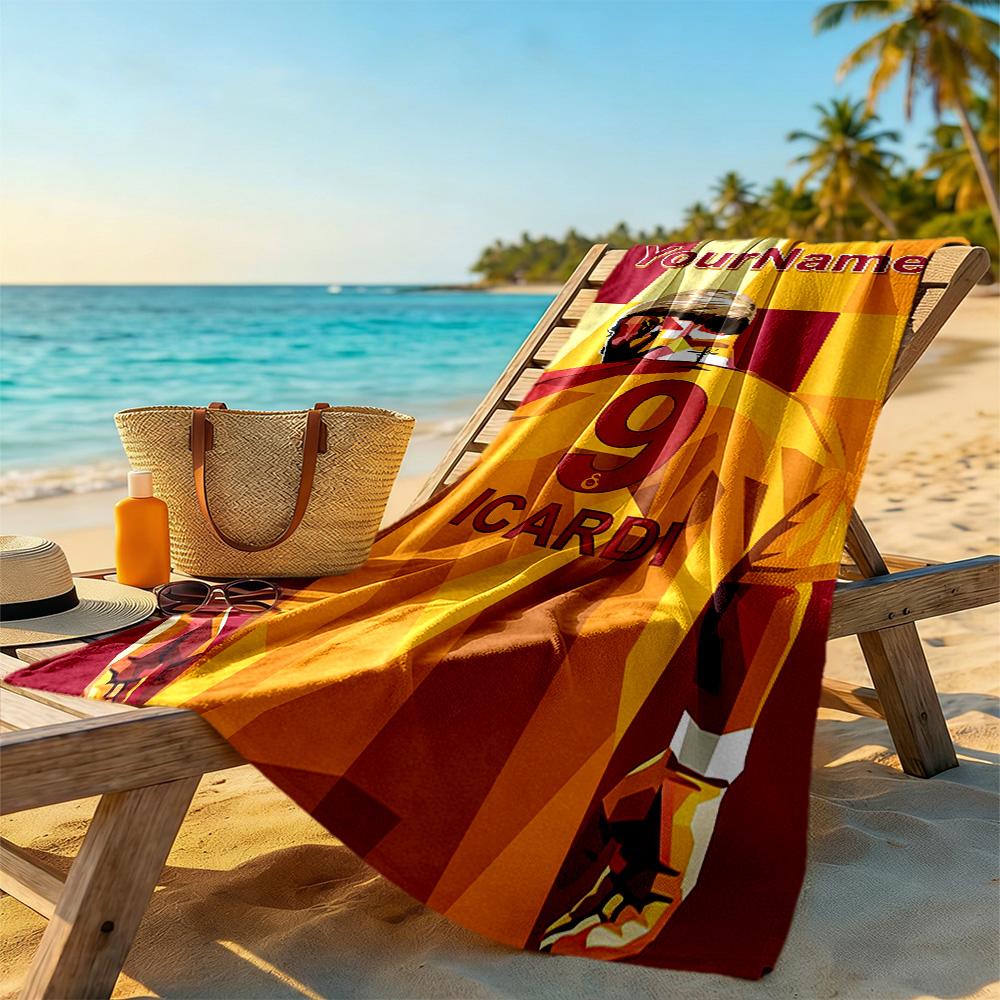 Galatasaray Customize Your Name Beach Towel Quick-Dry Soft Microfiber Portable for SwimmingBeachCamping Travel Beach AccessoriesGym