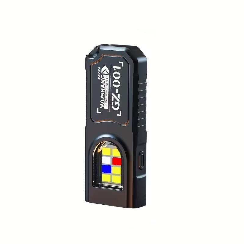 Мини светодиодный брелок-фонарик, многофункциональный ручной фонарик с USB-зарядкой, наружный фонарик с зажимом на кепку, для кемпинга, походов, рыбалки, чрезвычайных ситуаций