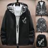 Новая модная двусторонняя мужская куртка с принтом Strewear, мужские тонкие куртки с капюшоном, ветровки, одежда больших размеров