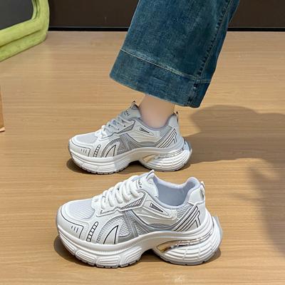 Новые папины кроссовки женские летние студенческие спортивные кроссовки для бега повседневная обувь на утолщенной высокой подошве