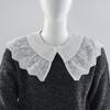 White Shoulder Wraps Shawl for Women's Shirt Fake Collar Blouse Detachable Collar Vintage Ladies False Blouse Collar Half Shirt