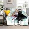 Anime SAO Sword Art Online Printed Oversized Manta Sofa Bed Cover Soft and Hairy Blanket Plaid Soft Warm Flannel Throw Blankets
