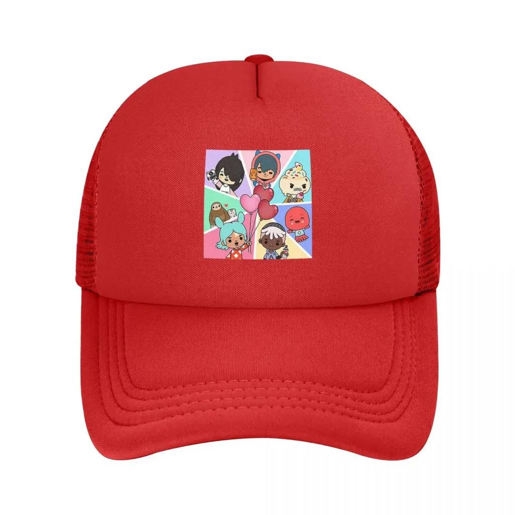 Toca Boca Mesh Baseball Caps Snapback Fashion Baseball Hats Breathable Casual Casquette Outdoor Unisex