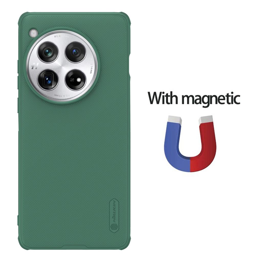 Чехол для телефона One Plus 12 Nillkin Super Frosted Shield Pro, магнитный жесткий ПК + корпус из ТПУ, противоударная задняя крышка для OnePlus 12