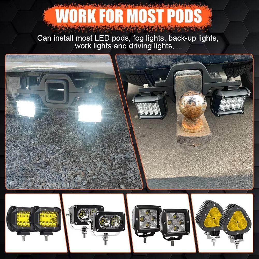 Universal Mount Reverse Road Work Light Off-road Lights Bar Auto Mount Holder Pickup Truck