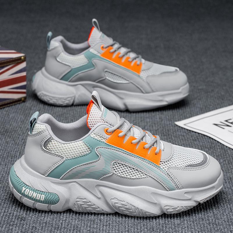 Новая мужская обувь Повседневная спортивная обувь на платформе Весна Лето Дышащие массивные кроссовки Уличные крутые кроссовки
