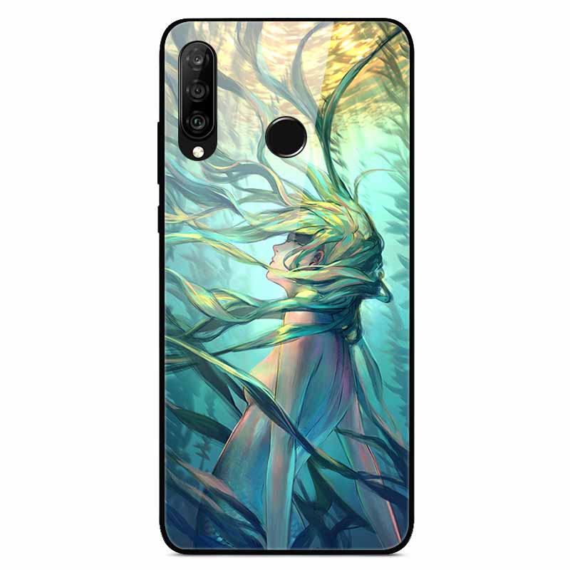 Для чехлов Huawei P30 Lite P30Pro P20pro P20Lite Роскошные закаленные стеклянные жесткие задние чехлы для Huawei P20 Pro P30Pro Fundas Capa P20