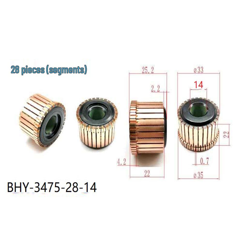 33*14*22(25,2) 28-полюсный коллектор для угловых шлифмашин 125/230