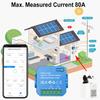 Smart ZigBee Bi-directional Energy Meter with 80A Clamp CT for Solar App Remote Monitor Export Import Power AC110V/240V