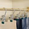 Multifunctional Stainless Steel Pants Clip Household Wardrobe Clothes Storage Hat Sock Clip No Trace Hook Clothespin