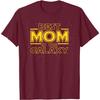 Best Mom in the Galaxy Graphic Tee Soft Breathable Cotton T-Shirt Casual Gift for Mom