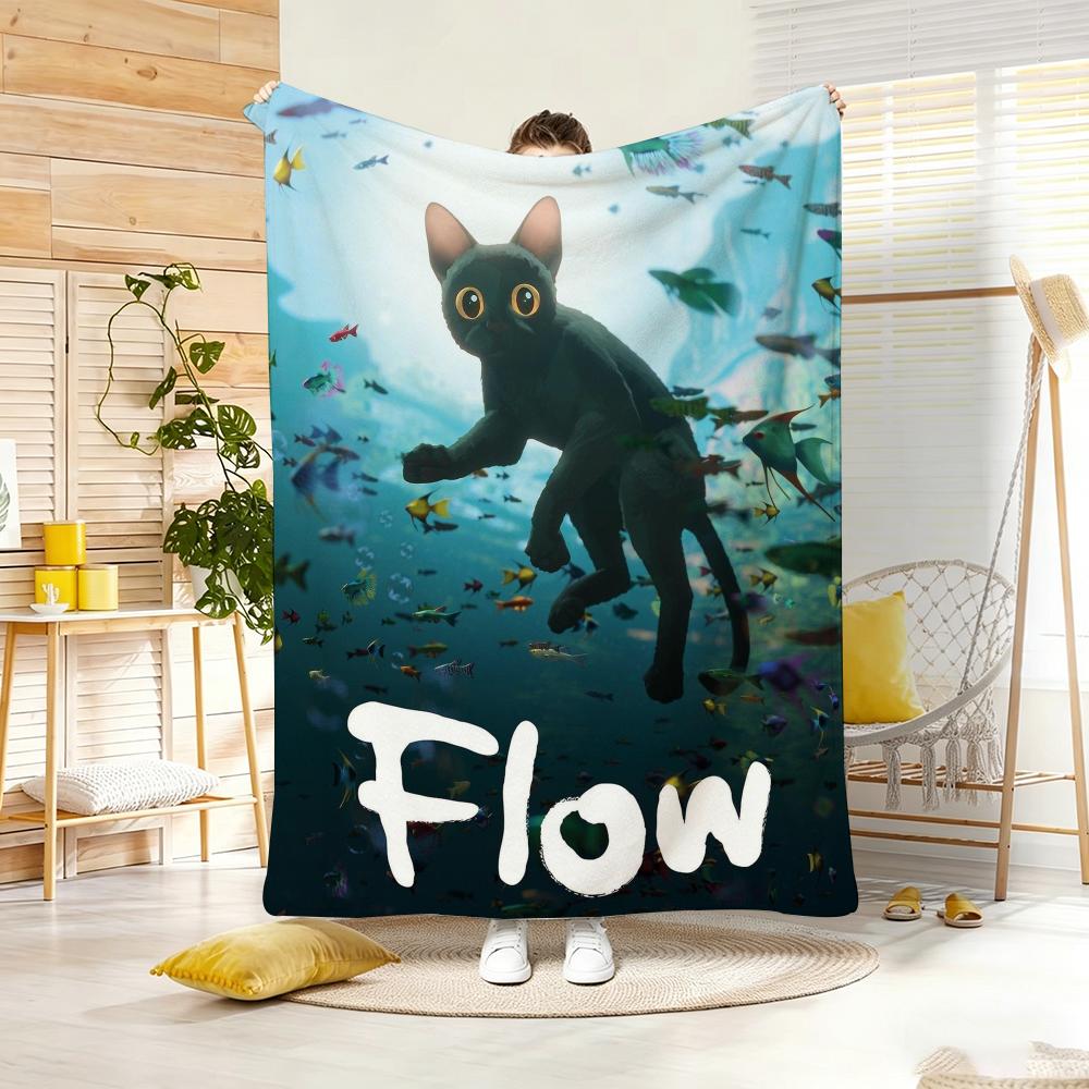 Аниме F-Flows Плед Легкий Фланелевый Мягкий Для Кожи Для Летнего Охлаждения