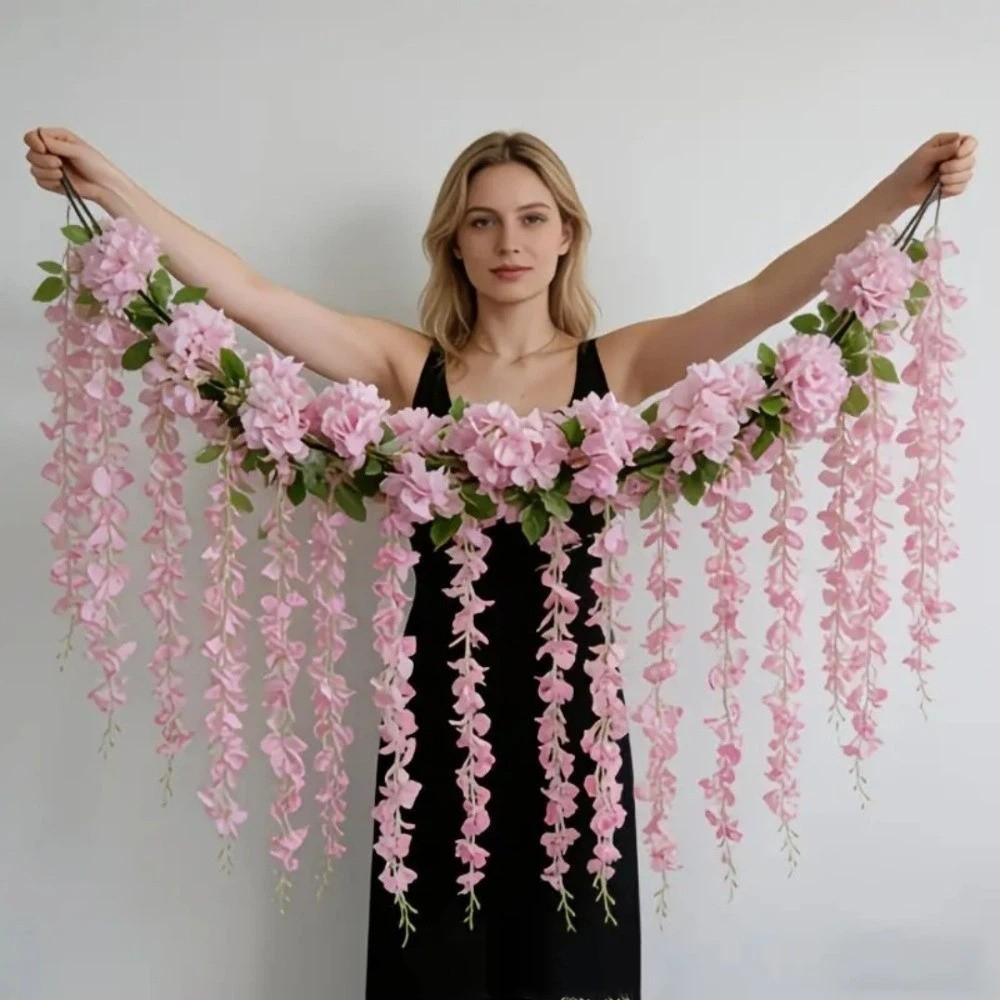 Hanging Garland Simulated Wisteria Flower Floral Plants Fake Flower Strings  Proposal