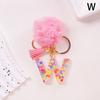 Очаровательный блестящий брелок с инициалами, сверкающий каучуковый кулон в виде алфавита с пушистой буквой, шарм для девочек, сумок, рюкзаков, аксессуаров