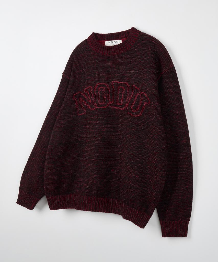 NODU Logo Ring Round Knit [Dark Red]