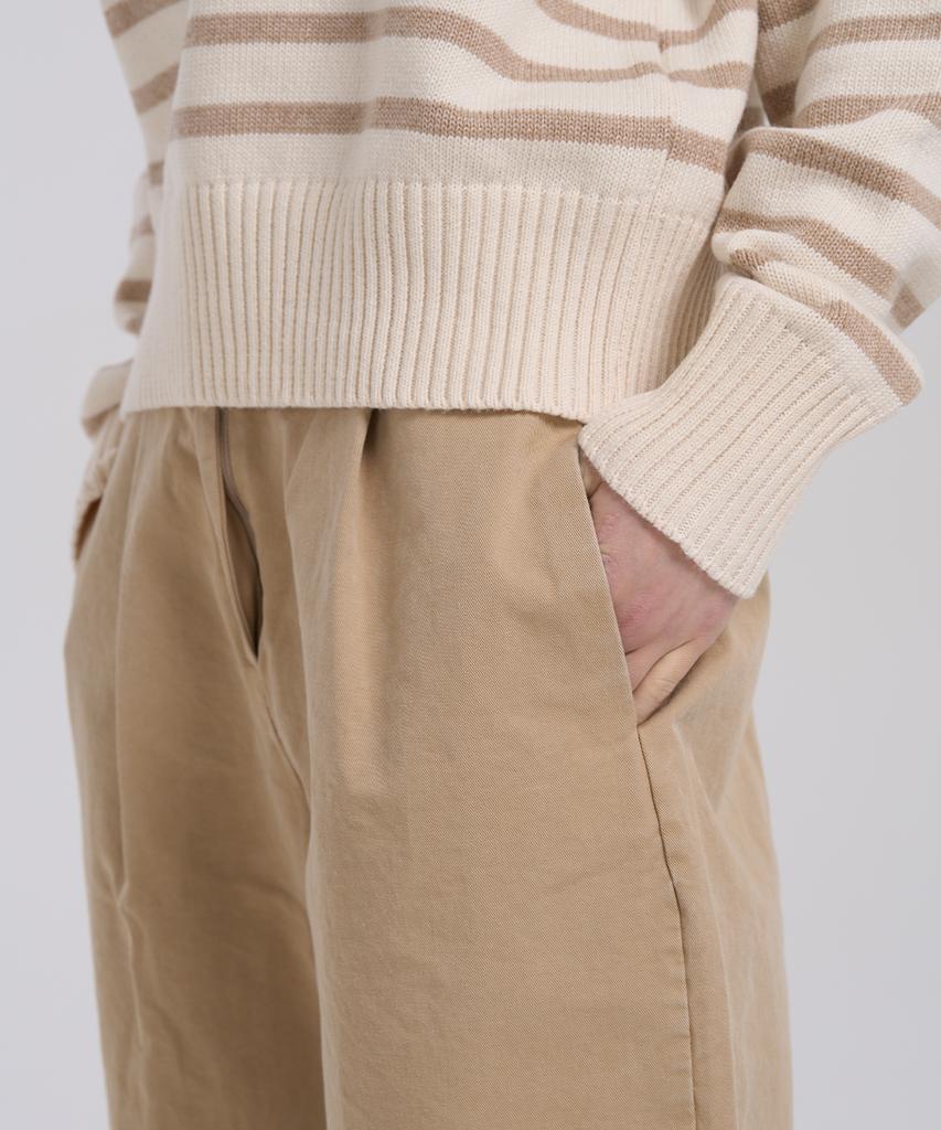 LEVHEARTED Cantus Wide Pants - Beige