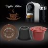 1/3Pcs Reusable Refillable for Nespresso Coffee Capsule With 1PC Plastic Spoon Filter Pod For Original Line Filters
