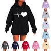 Womens Hoodies Oversized Sweatshirts Long Sleeve Casual Pullover Hooded Sweatshirt Tops