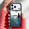 Аниме Лунный Кот Чехол для Телефона для iPhone 17 16 15 14 13 Pro Max Задняя Крышка для 12 11 Pro Coque