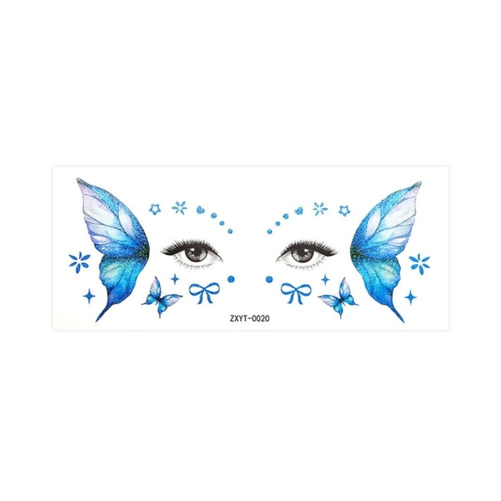 Waterproof Face Tattoo Sticker Realistic Eye Makeup Tattoo Dance Performances