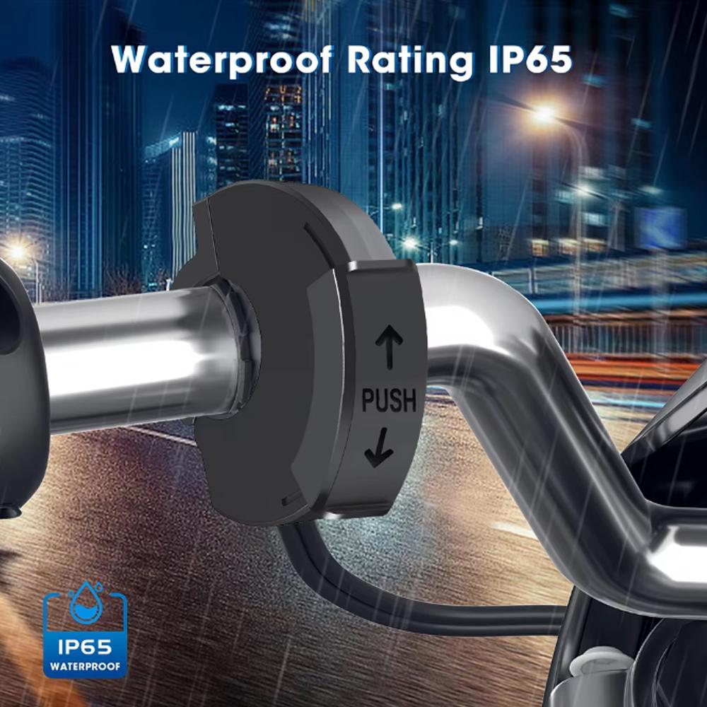 48 Вт быстрое зарядное устройство для мотоцикла QC3.0 18 Вт PD 30 Вт кронштейн для зарядки на руль водонепроницаемое зарядное устройство для велосипеда и телефона адаптер для розетки 12/24 В