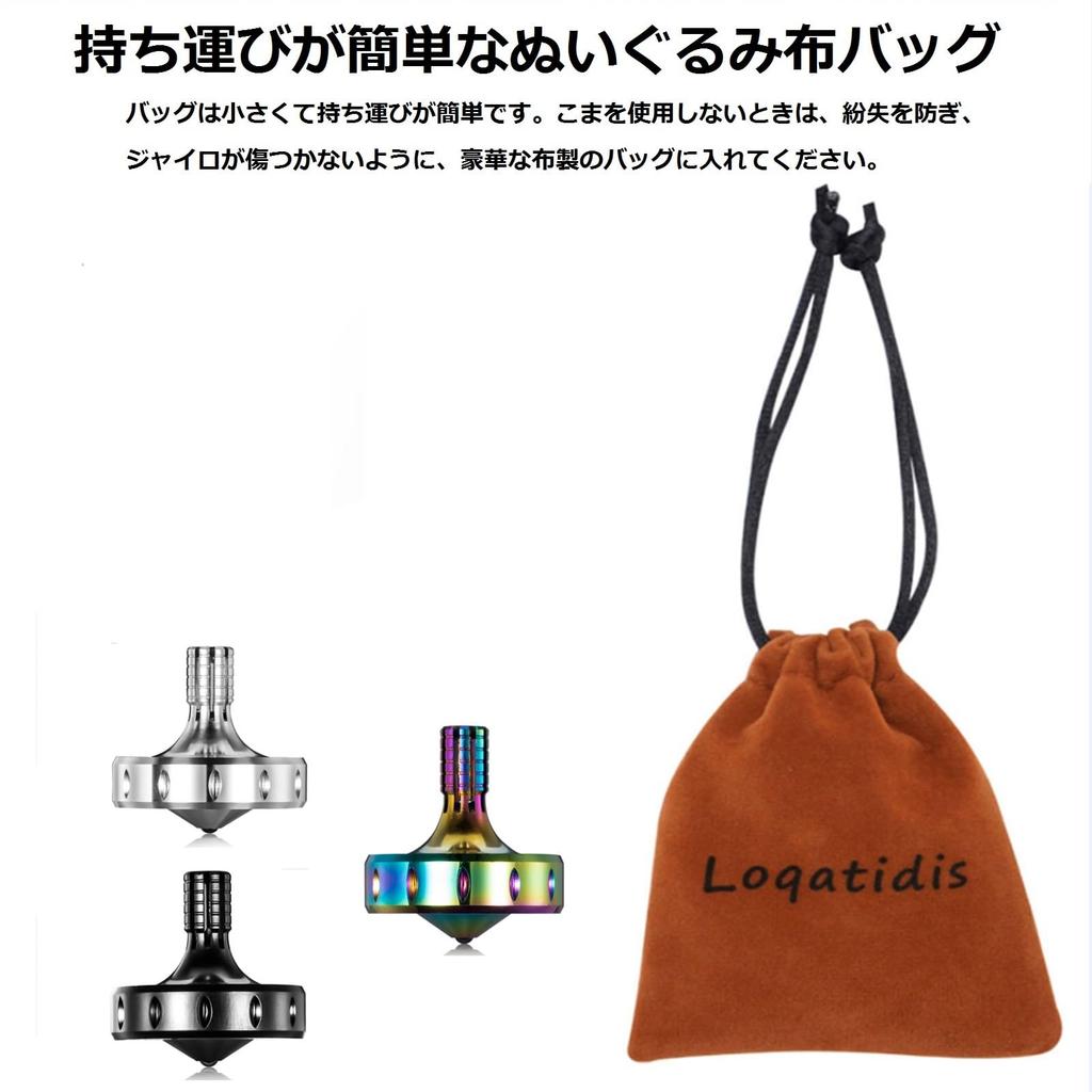 Loqatidis Прецизионная Металлообработка Долгое Время Вращения и Идеальное Легко Более 12 Минут для Опытного Портативный EDC из Нержавеющей Стали Офисный Настольный