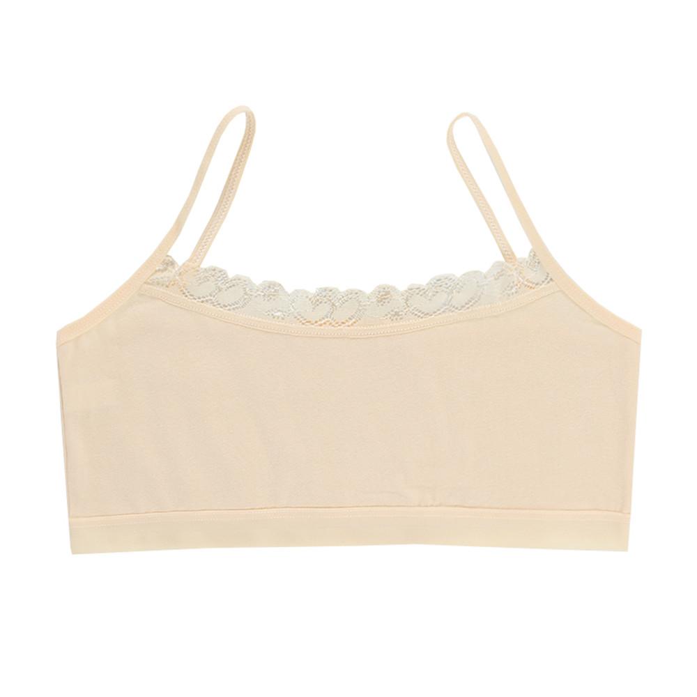 Girls Young Lace Bra Puberty Teenage Soft Cotton Underwear Training Bra Clothing