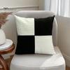 Наволочка для подушки с полосатым узором, контрастного цвета, с застежкой-молнией, 45*45 см, наволочка для подушки для спальни, гостиной, дивана, новогодней вечеринки