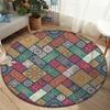 Mandala Floral Rug Children 'S Room Home Decoration Mats Round Carpet Living Room Anti -Slip Washable Carpet Computer Chairs Mat