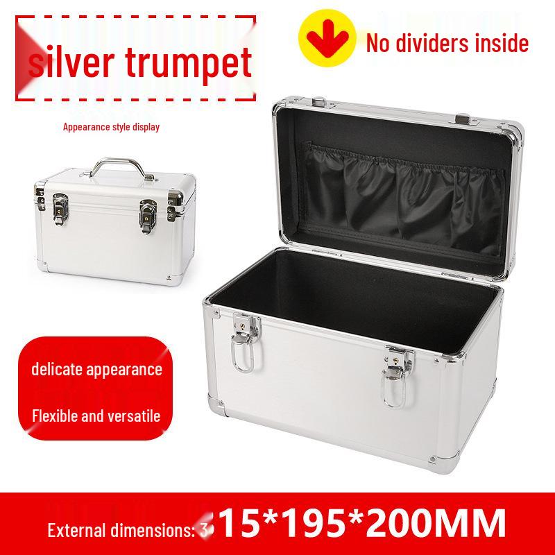 Портативный запирающийся кейс из алюминиевого сплава для хранения инструментов и косметики