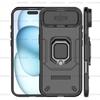 Противоударный чехол для iPhone 17 Air Чехол для iPhone 17 Pro Max Держатель-кольцо Магнитная задняя крышка для iPhone 17 Air Чехол с выдвижным окном