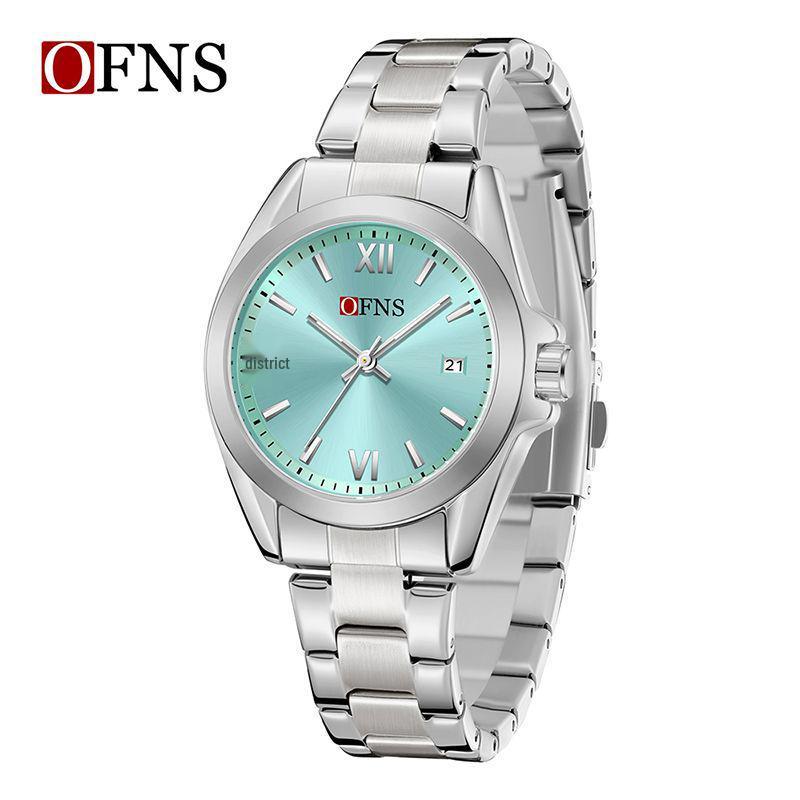 Европейская Императрица-вдова Roman Quartz Женские наручные часы - Водонепроницаемые, Стальной браслет, Элегантный дизайн с узором «солнце»