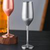 220Ml Stainless Steel Goblets Red Wine Glass Juice Drink Champagne Goblet Party Barware Kitchen Drinkware